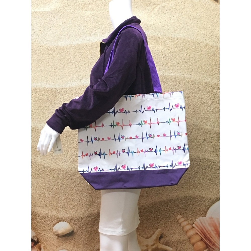 Nurse Heartbeat Tote Bag - Picture 2 of 7